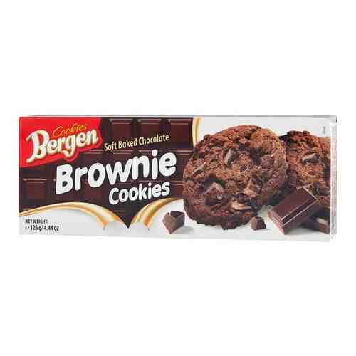 Печенье шоколадное Bergen Брауни с кусочками шоколада, 126г , 2 уп. арт. 562088124