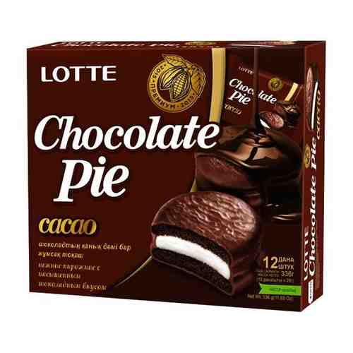 Пирожное Lotte Confectionery Choco Pie Cacao, 336 г, 12 шт. в уп. арт. 100566886771