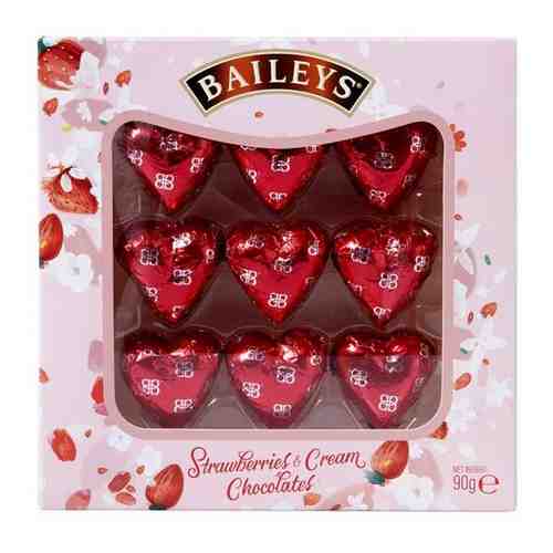 Подарочная коробка конфет Baileys Strawberry & Cream Chocolate Hearts 90 гр. арт. 101646721967