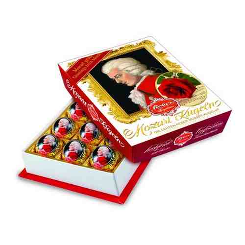Reber Mozart Конфеты из горького шоколада с марципановой начинкой, 240 г арт. 323136583
