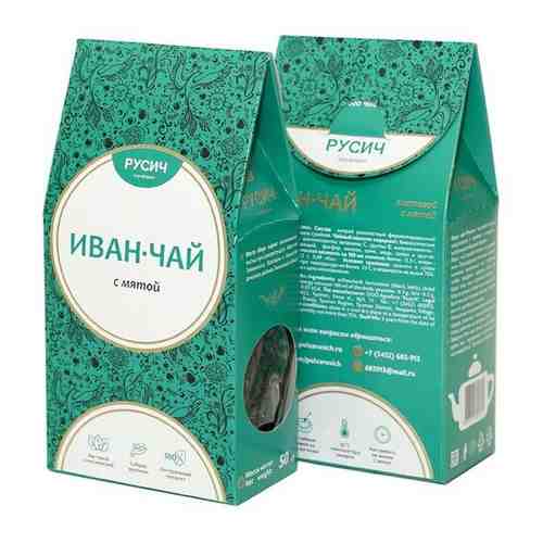 Русич Иван-чай «Русич» листовой с мятой, 50 г арт. 101438723648
