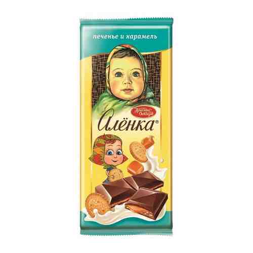 Шоколад Аленка с карамельной и молочной начинками и печеньем 87г арт. 101495867735