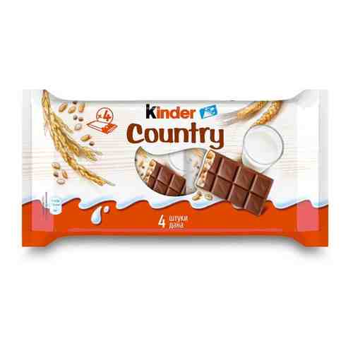 Шоколад Kinder Chocolate Country молочный 23,5 г арт. 153089218