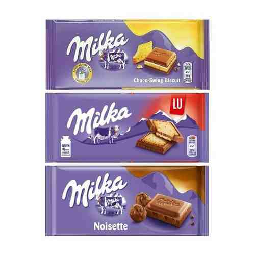 Шоколад Milka Cream & Biscuit + LU + Noisette (3 шт) арт. 101173385160