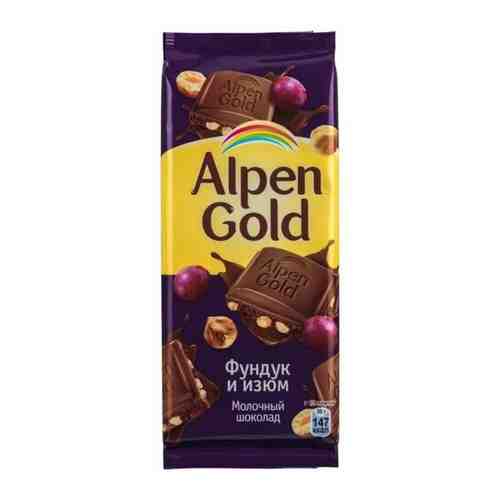 Шоколад молочный Alpen Gold фундук/изюм, 6 шт х 85 г арт. 101649007096