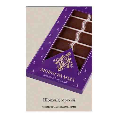 Шоколад Монограмма c пищевыми волокнами и подсластителем, 100г арт. 101575391364