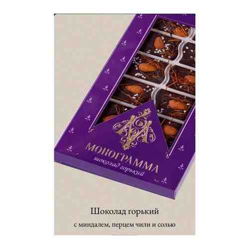 Шоколад монограмма с миндалем, перцем чили и солью, 100 г арт. 101510501971