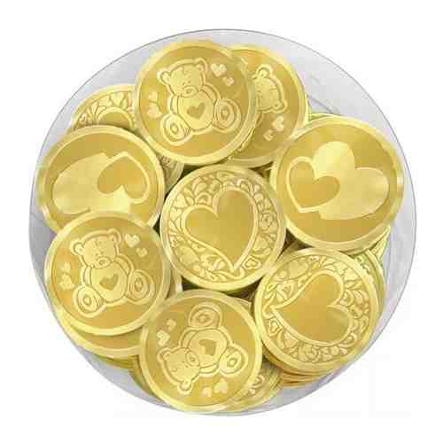 Шоколадная монета «Любовь» 6г в тубе по 60шт молочный 32% арт. 101472431782