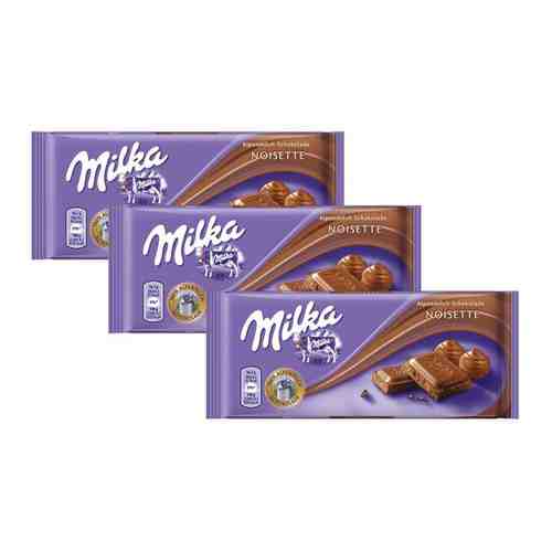 Шоколадная плитка Milka Noisette / Милка Нуссет 2 шт. 100 г. (Германия) арт. 101698812177