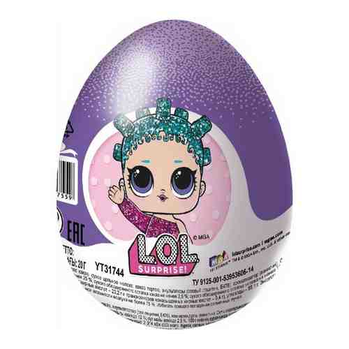 Шоколадное яйцо «шоки-токи» LOL, с игрушкой, 20 г арт. 101326628082