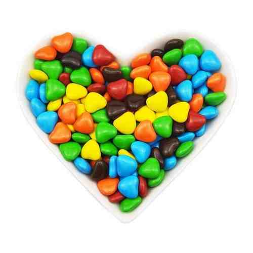 Шоколадные конфеты в виде сердечек / шоколадное драже сердечки/ сердца арт. 101757179544