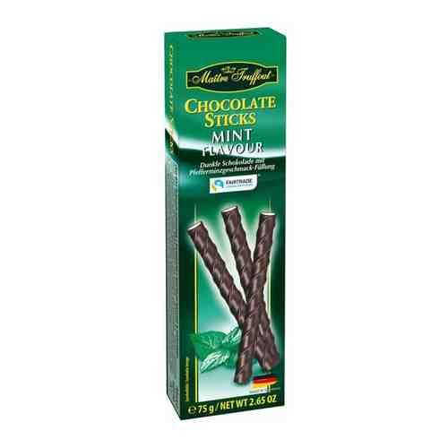 Шоколадные палочки Maitre Truffout со сливочно-мятным кремом, 75 г арт. 100920160308