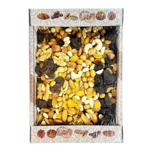 Смесь орехов с изюмом Eco Foods 1 кг / Натуральные сушеные орехи ассорти арт. 101608615511