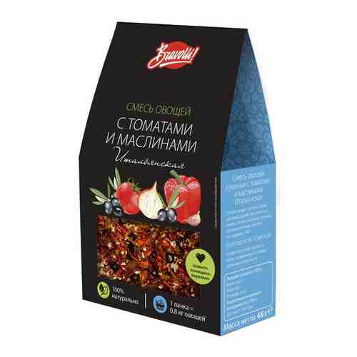 Смесь овощей сушеных с томатами и маслинами Итальянская Bravolli! 65г арт. 733907124
