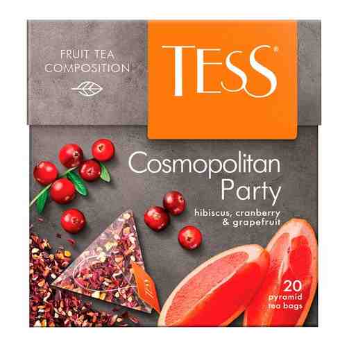 TESS чайный напиток в пирамидках COSMOPOLITAN PARTY 2г*20п арт. 100405233944