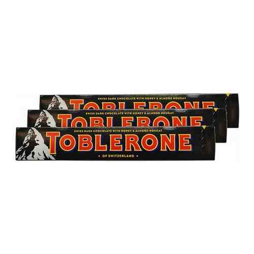 Toblerone шоколад тёмный с медово-миндальной нугой 100г. 3шт. арт. 101110981565