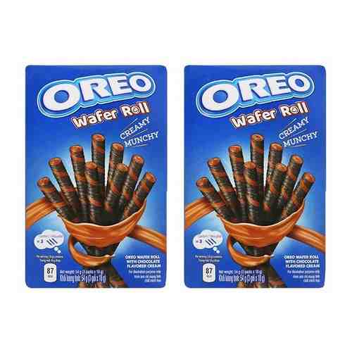 Трубочки-печенье Oreo Wafer Roll Chocolate (2 шт. по 54 гр.) арт. 101153971588