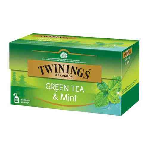 TWININGS Зеленый чай с ароматом мяты (25 пакетиков) арт. 100408810974