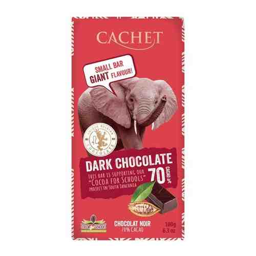 Уникальный Бельгийский горький шоколад Cachet 70% какао нетто 180г арт. 101456265259
