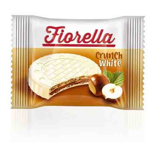 Вафли Fiorella в белом шоколаде с ореховой начинкой 20 гр Упаковка 24 шт арт. 1657036319