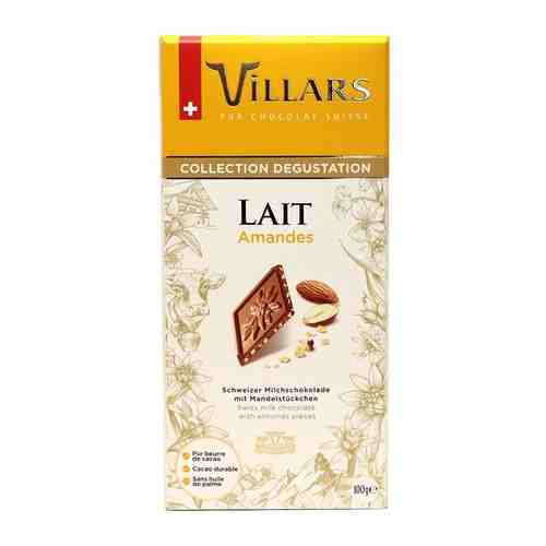 Villars молочный шоколад с дробленым обжаренным миндалем 100г (Швейцария) арт. 101763686649