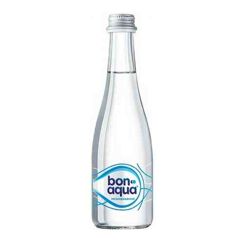 Вода негазированная питьевая BONAQUA (БонАква), 0,33 л, стеклянная бутылка арт. 101468539782