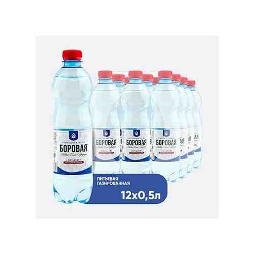 Вода питьевая BOROVAYA (Боровая), природная газированная, пэт 0.5 л х 12 шт арт. 101718580039