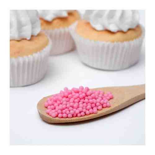 Воздушный рис в кондитерской глазури для йогурта, розовый, 50 г арт. 101770686027