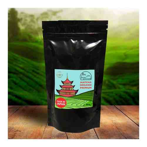 Японский зеленый чай Матча Органический Премиум 60гр. Matcha Organic Premium. арт. 101344267033