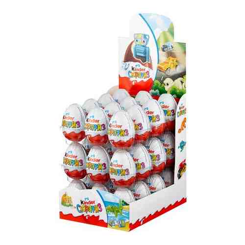 Яйцо шоколадное KINDER Сюрприз Классический, 20 гр. (36 шт.) арт. 582443073