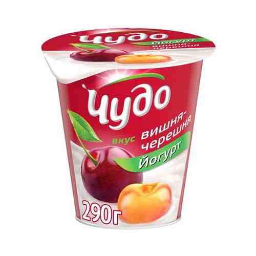 Йогурт чудо со вкусом вишня-черешня 2,5%, 290 г арт. 463112133