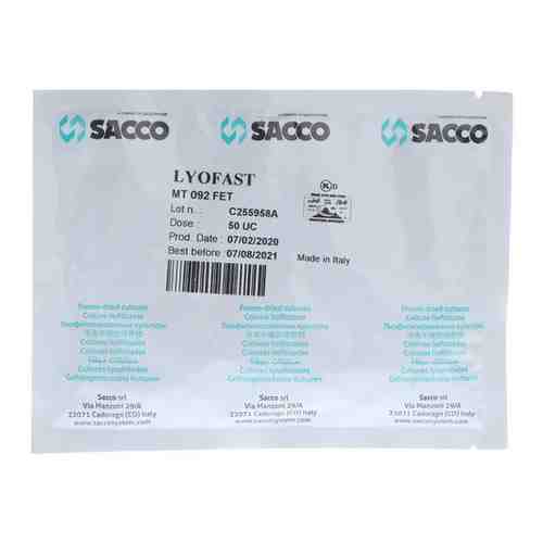 Закваска для сыра Lyofast MT 092 FET 50UC (на 1600 - 6250л, Sacco ) арт. 101366381250