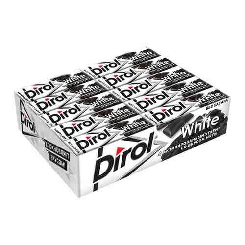 Жевательная резинка Dirol (Дирол), Активированный уголь вкус мяты White 13.6г х 30 шт арт. 661784031