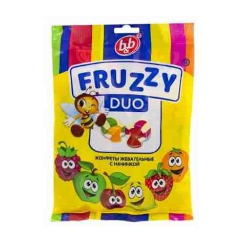 Жевательные конфеты B&B Fruzzy Duo, с начинкой, 4 упаковки по 300 гр арт. 101649000599