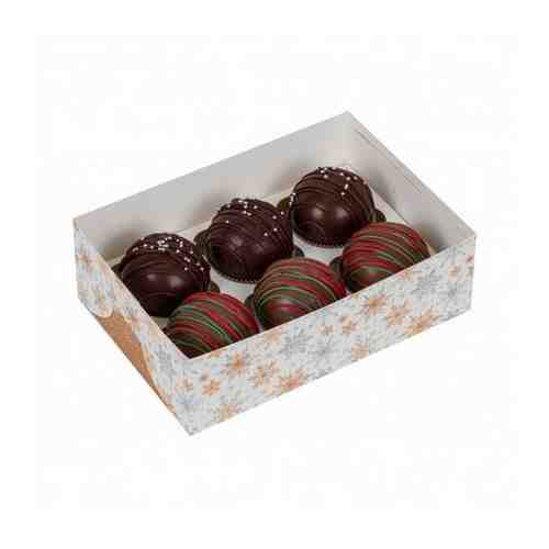 Ассорти-набор шариков из молочного шоколада - 3шт и темного шоколада 3шт арт. 1452600075