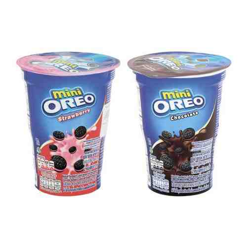 Печенье Oreo mini Strawberry 61,3 гр. + Chocolate 61,3 гр. (2 шт.) арт. 101130294817